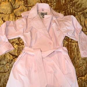 ST VINCENT X OV OUTDOOR VOICES collab nylon trench coat in pink OS